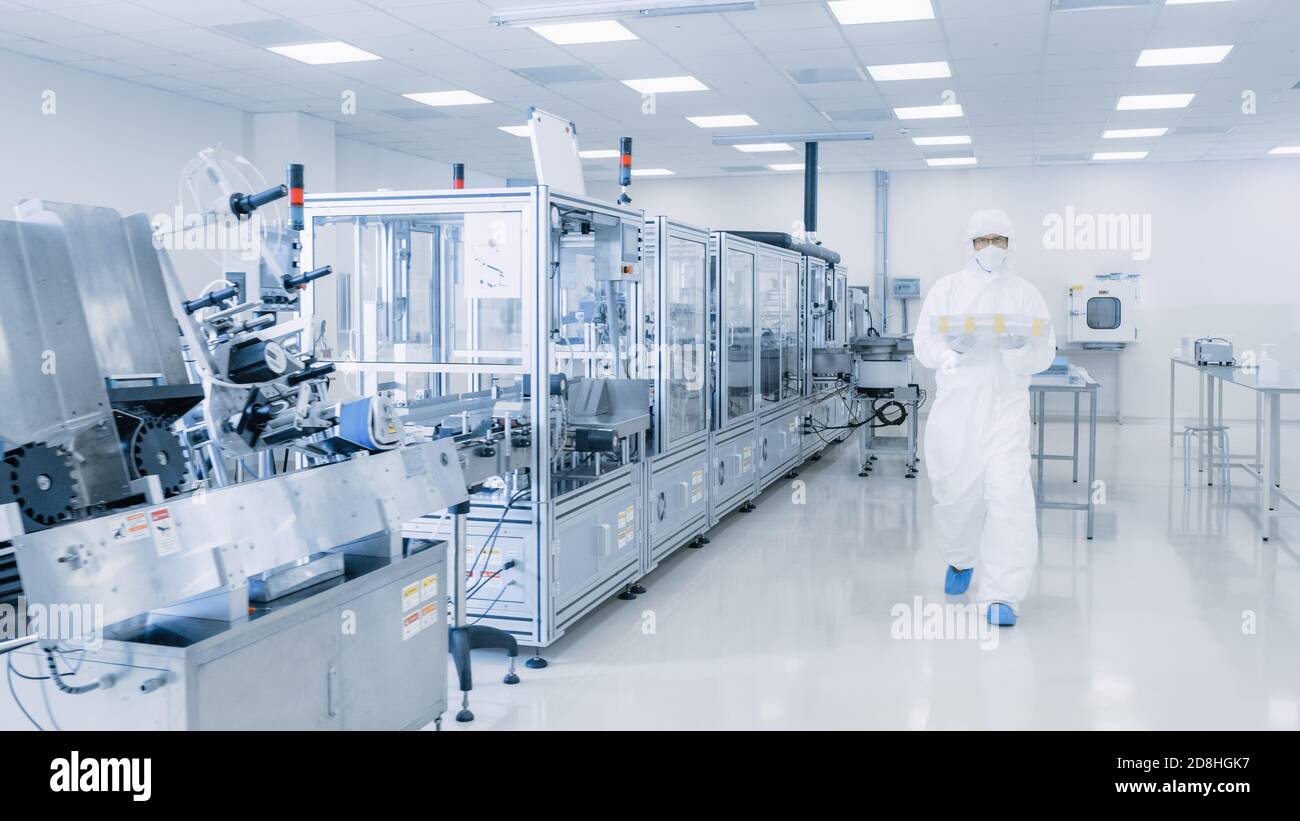 Shot of Sterile Pharmaceutical Manufacturing Laboratory where