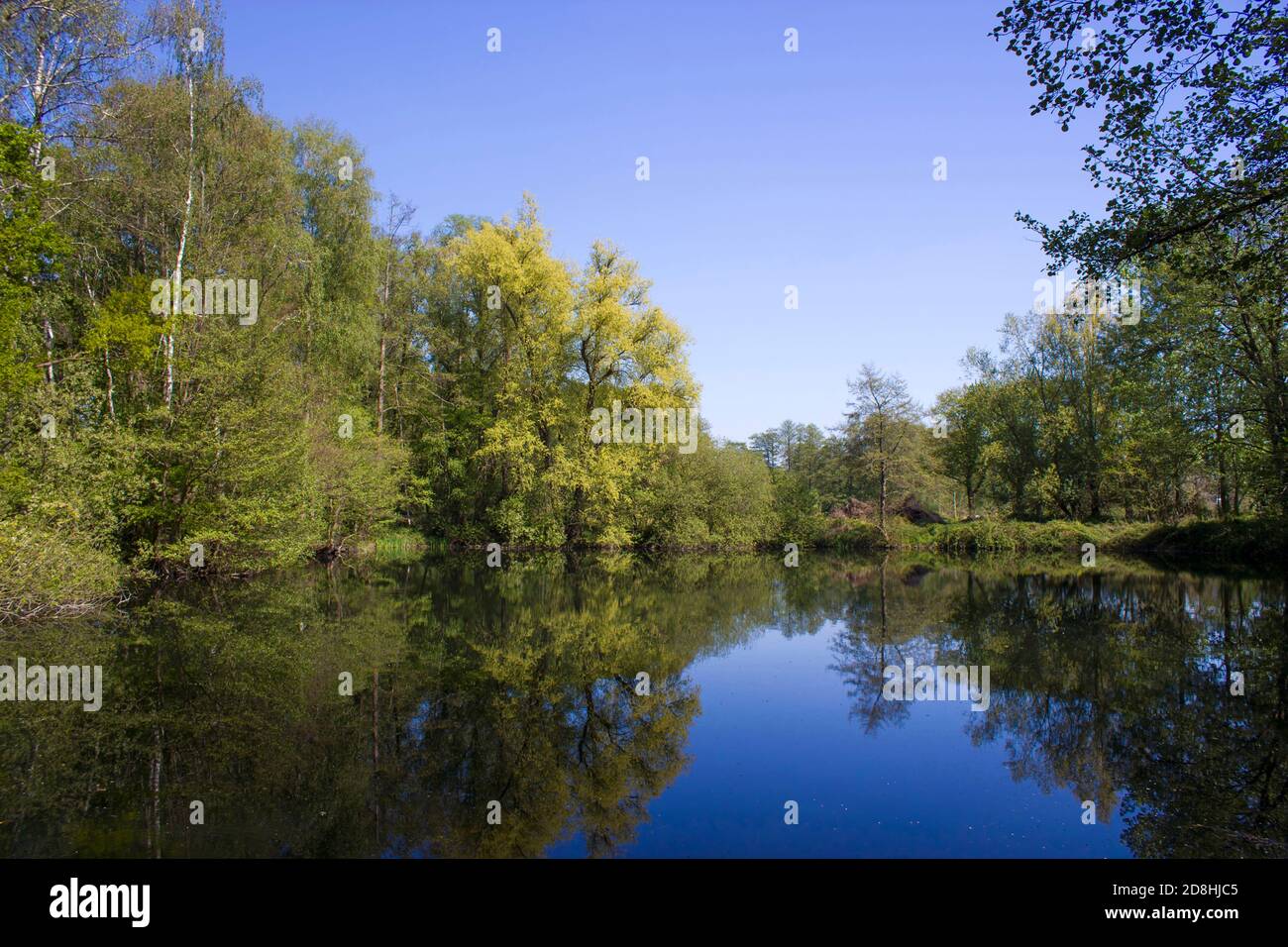 German countryside landscape, Lower Rhine Region Stock Photo