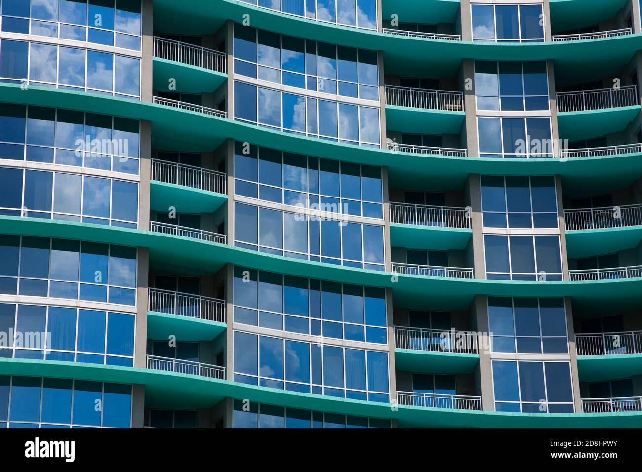 The Waverly Apartment Tower, Downtown Orlando, Florida, USA Stock Photo