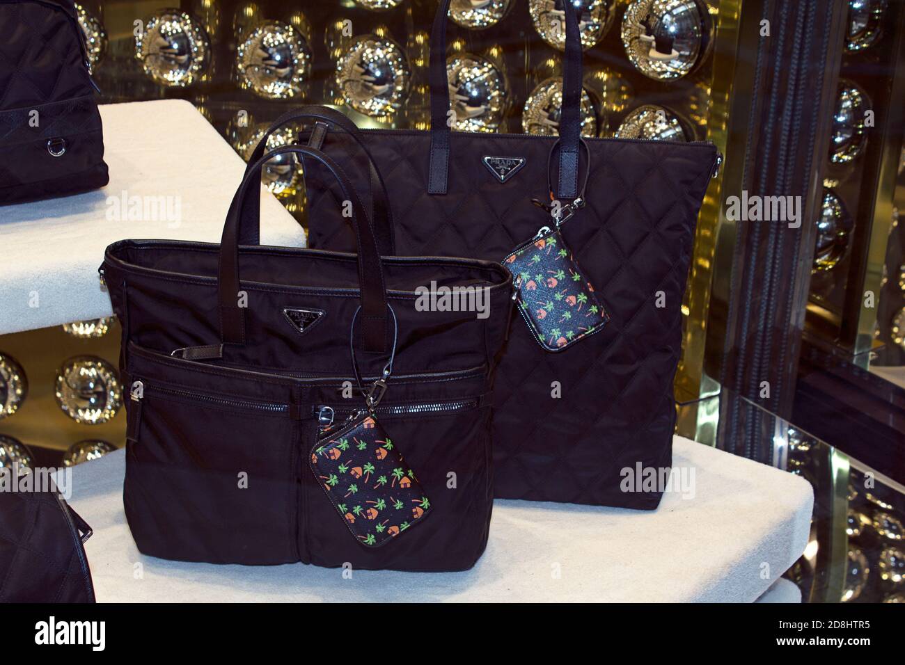 Milano fashion week, details of luxury accessories, bags and shoes in ...