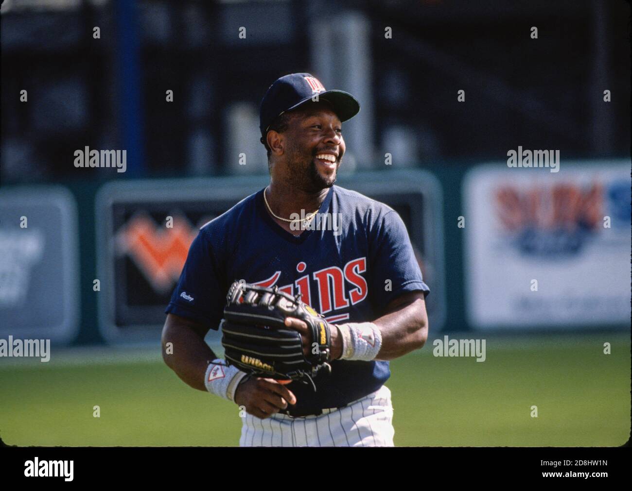 Minnesota Twins Kirby Puckett at the spring training facility in Ft