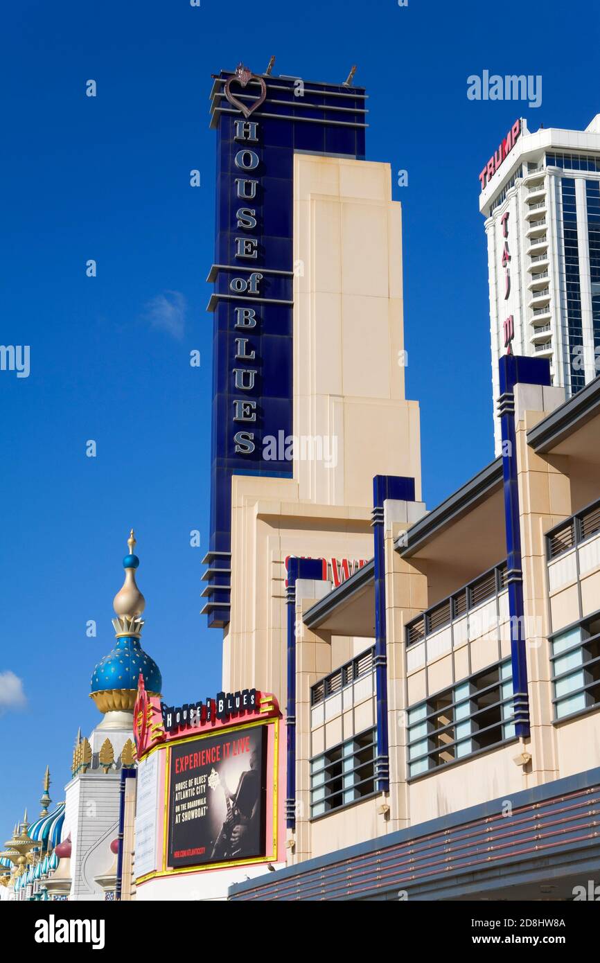 House of Blues, Atlantic City Boardwalk, New Jersey, USA Stock Photo