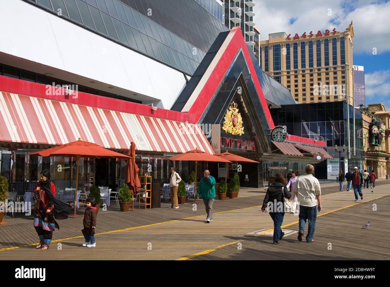 Trump Plaza Hotel & Casino, Atlantic City Boardwalk, New Jersey, USA Stock Photo