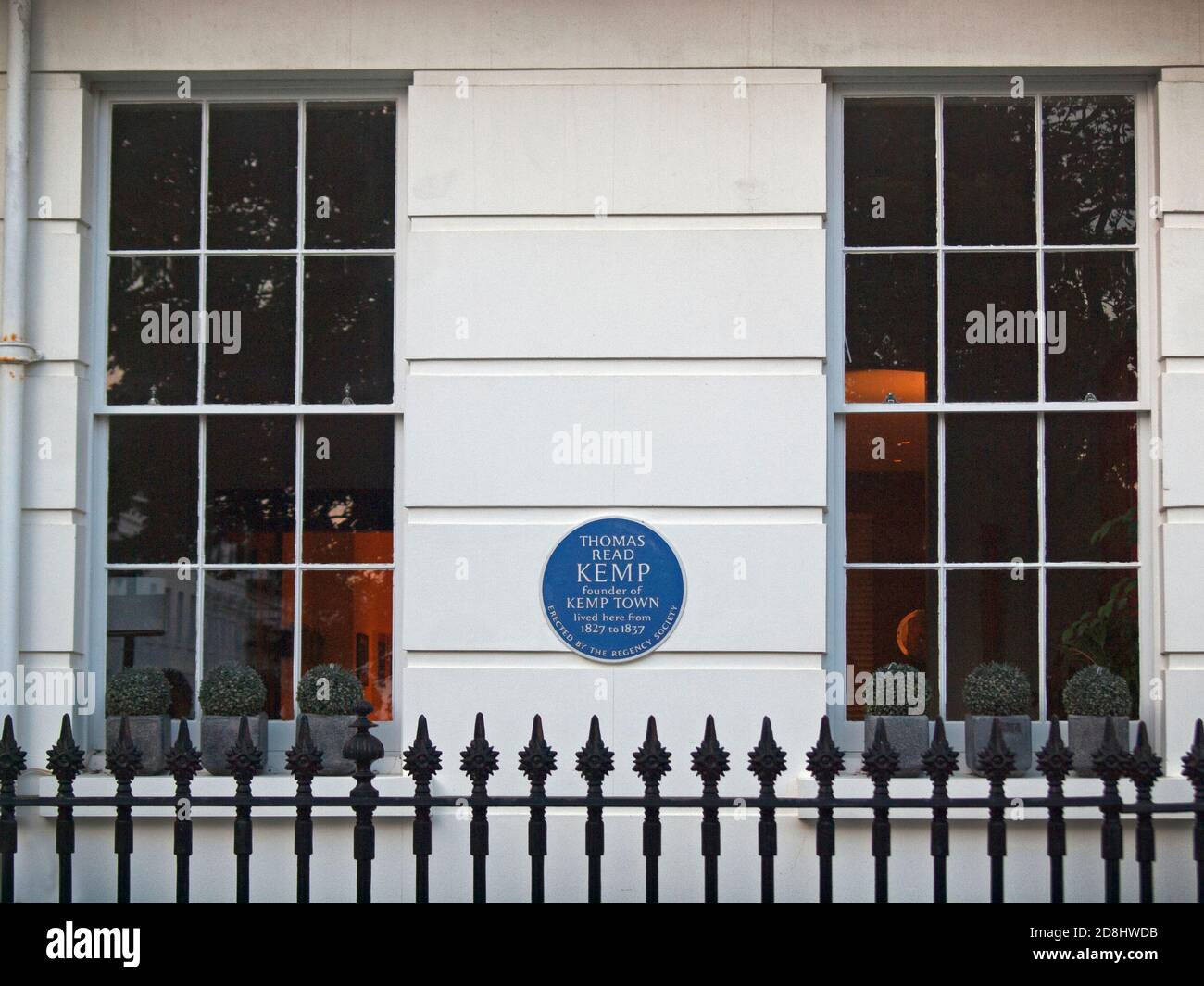 The home of the founder of Kemp Town, in Brighton Stock Photo