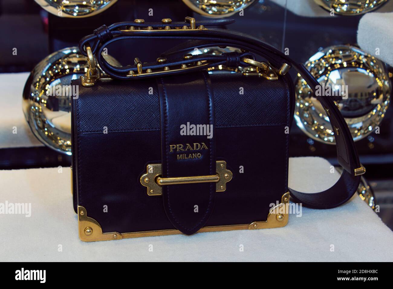 Milano fashion week details of luxury accessories bags and shoes in the windows of via montenapoleone in milano capital of italian fashion Stock Photo Alamy