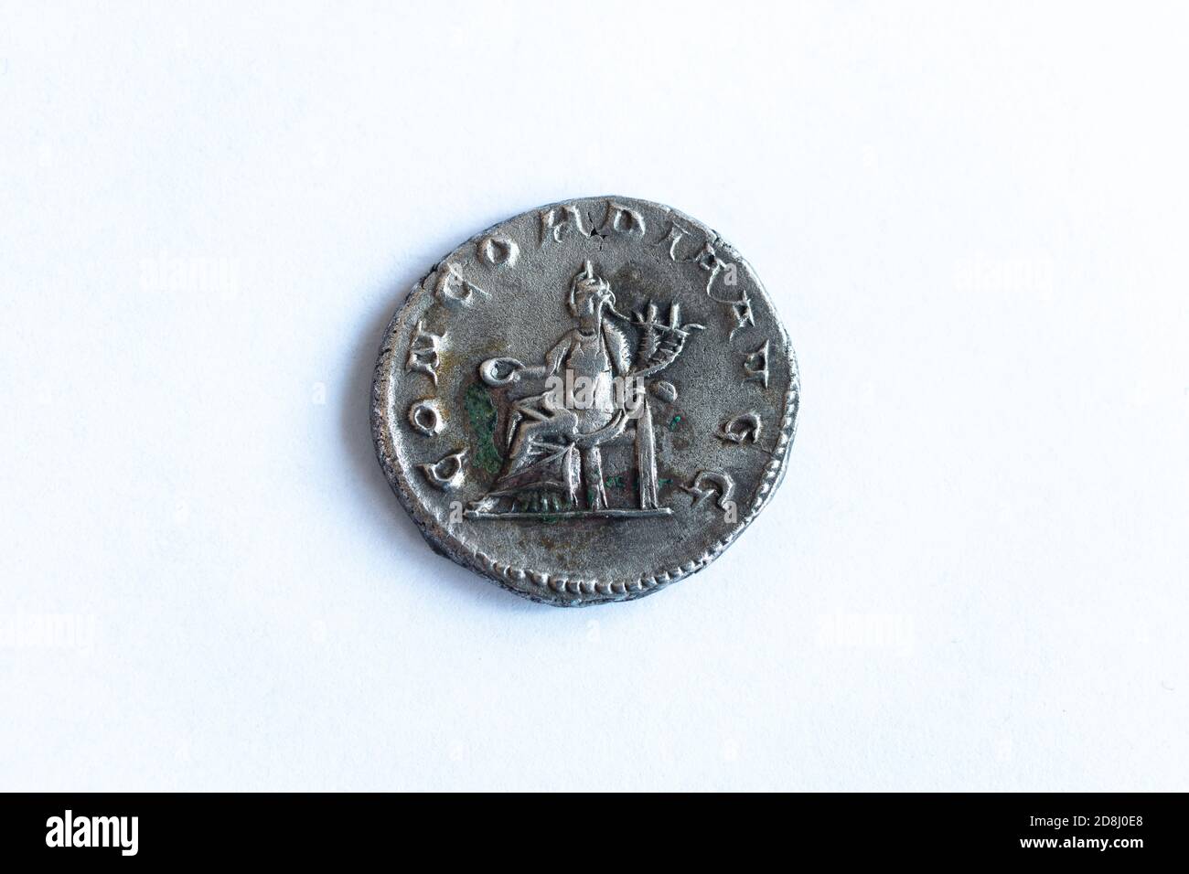 back roman coin roman empire Stock Photo