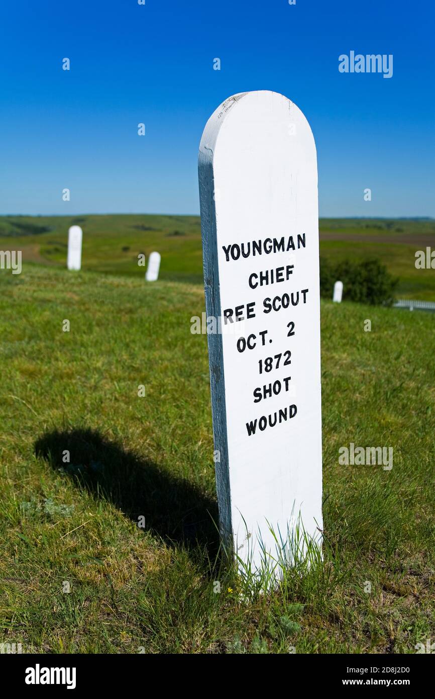 Post Cemetery in Fort Lincoln State Park, Mandan, North Dakota, USA