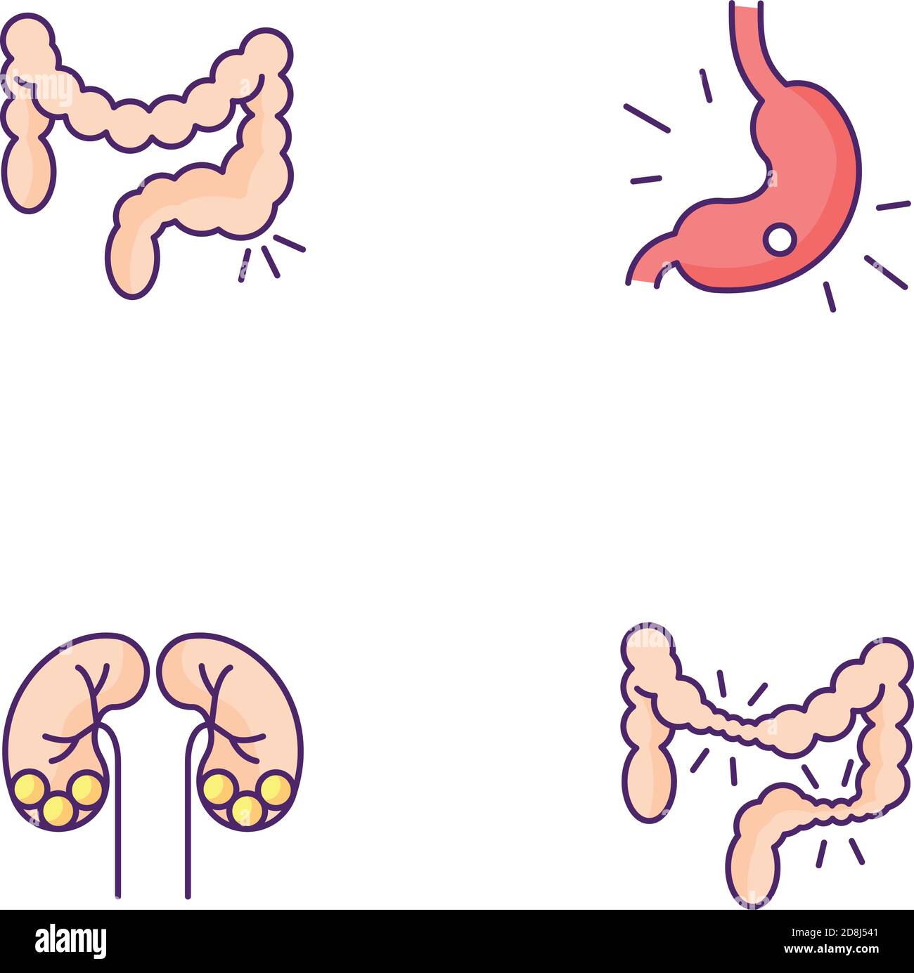 Abdominal pain cartoon hi-res stock photography and images - Alamy