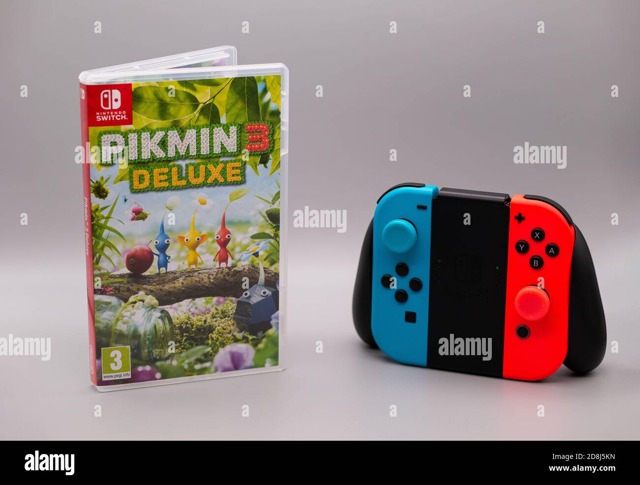 Oct 30th 2020, Nintendo and Deluxe Pikmin - UK Switch - 3 box Stock controller joy Game Alamy Photo con