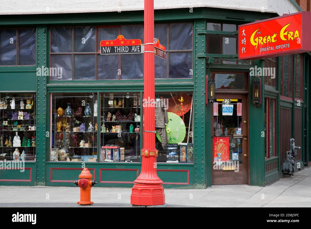 Chinese store on NW Third Avenue, Chinatown District of Portland