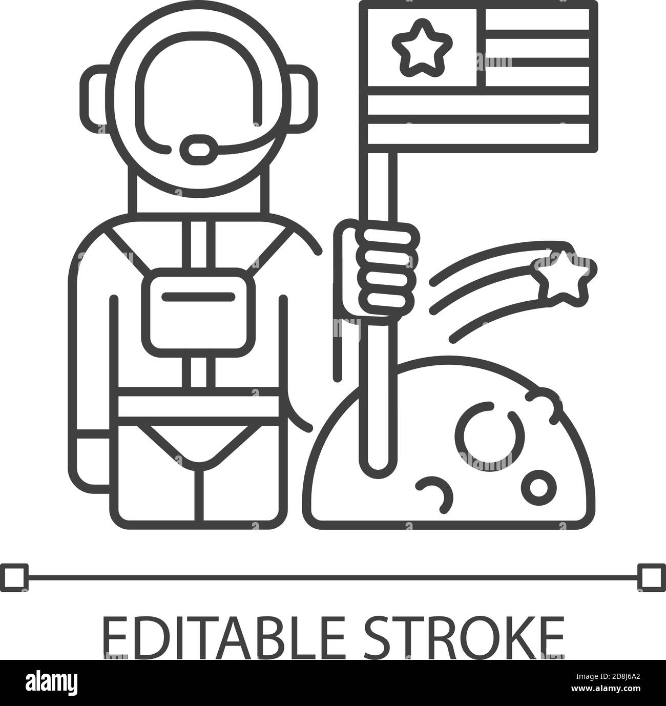 Space exploration linear icon Stock Vector Image & Art - Alamy