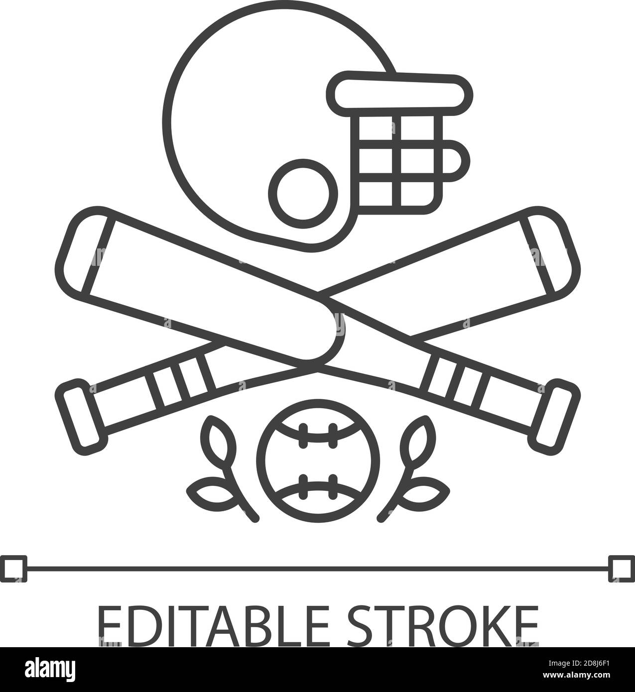 Baseball linear icon Stock Vector Image & Art - Alamy