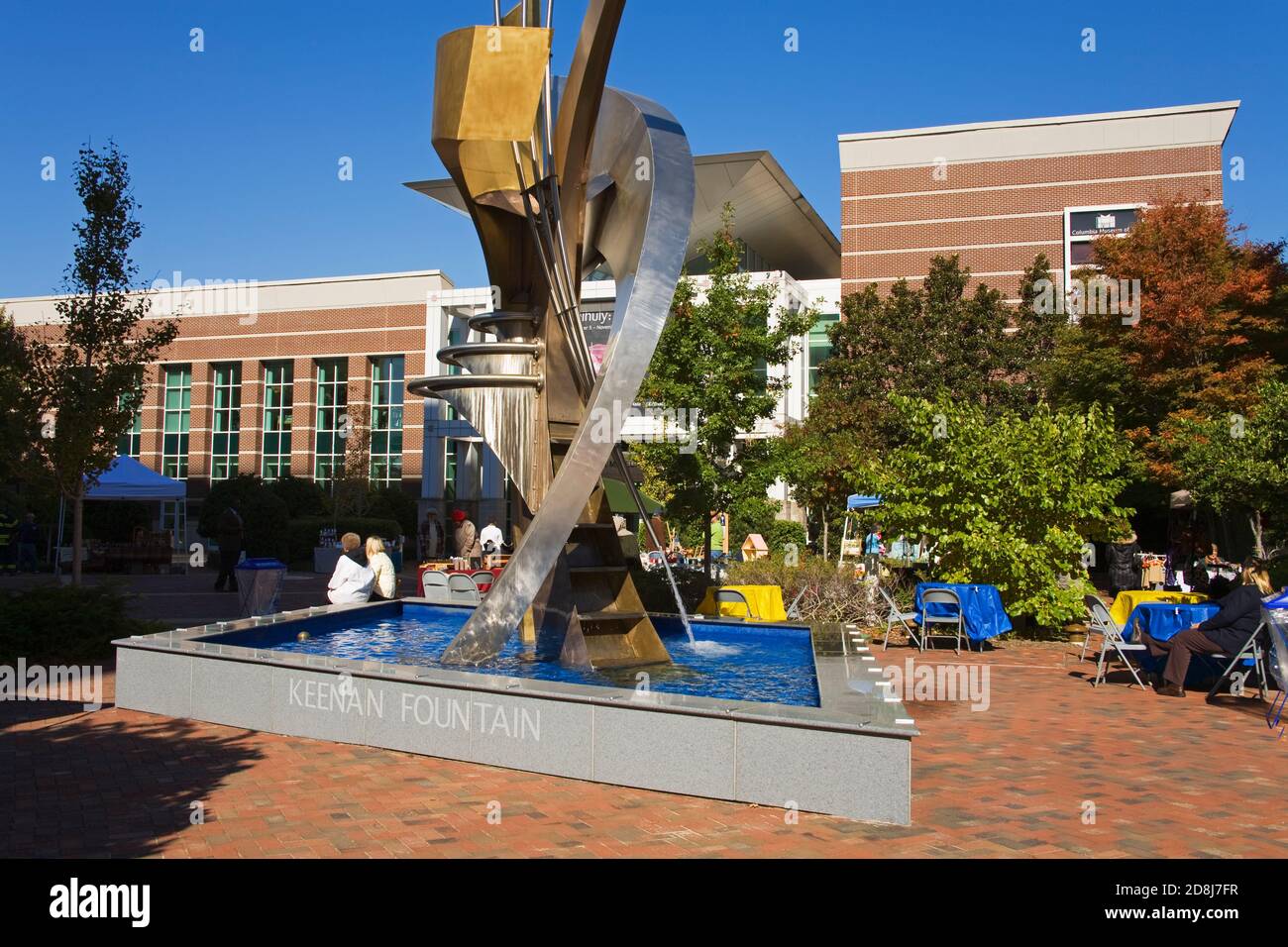 Keenan Fountain in Boyd Plaza, Columbia, South Carolina, USA Stock