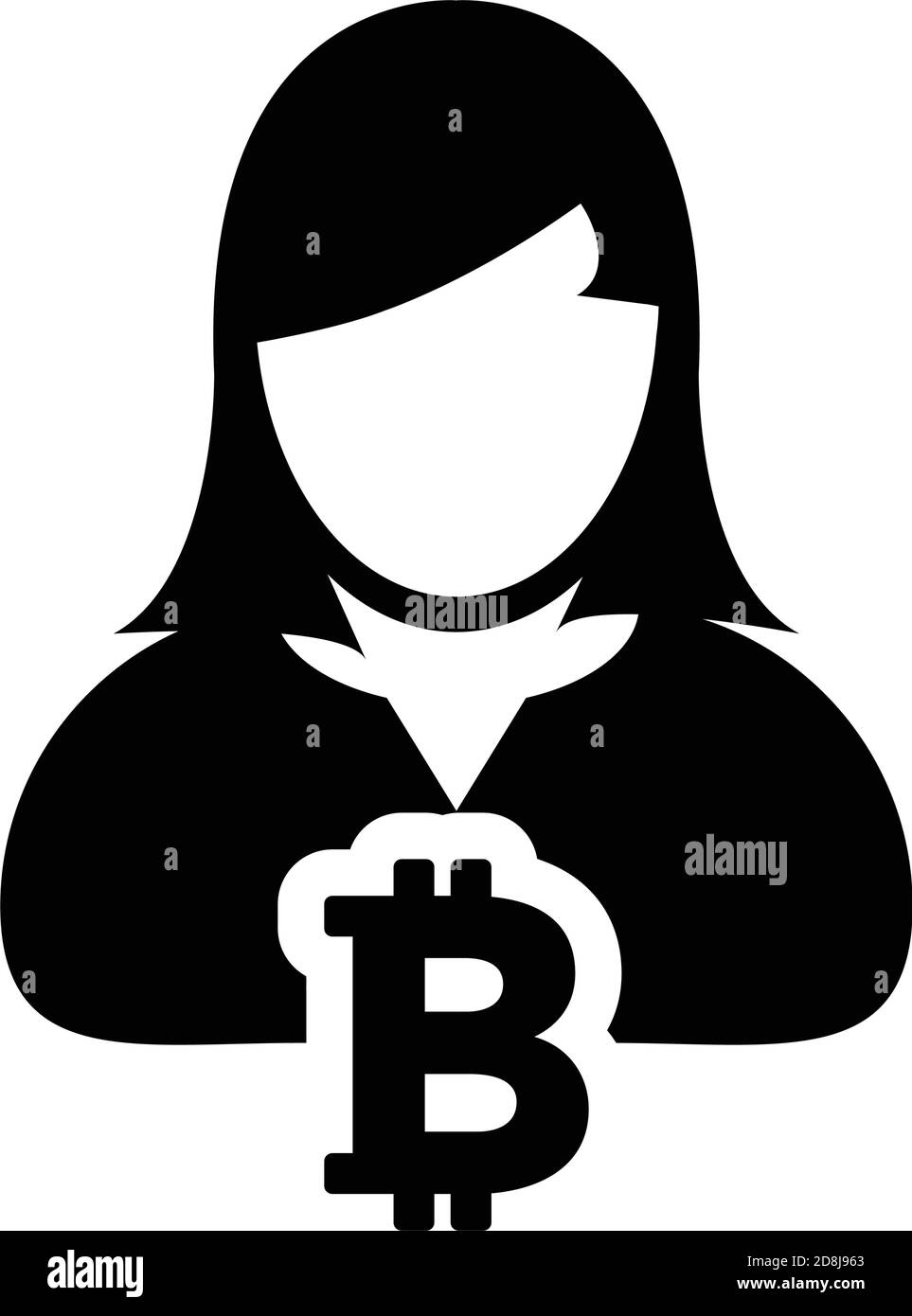 Avatar icon vector bitcoin blockchain cryptocurrency with male user person  profile for digital wallet in a glyph pictogram illustration Stock Vector  Image & Art - Alamy