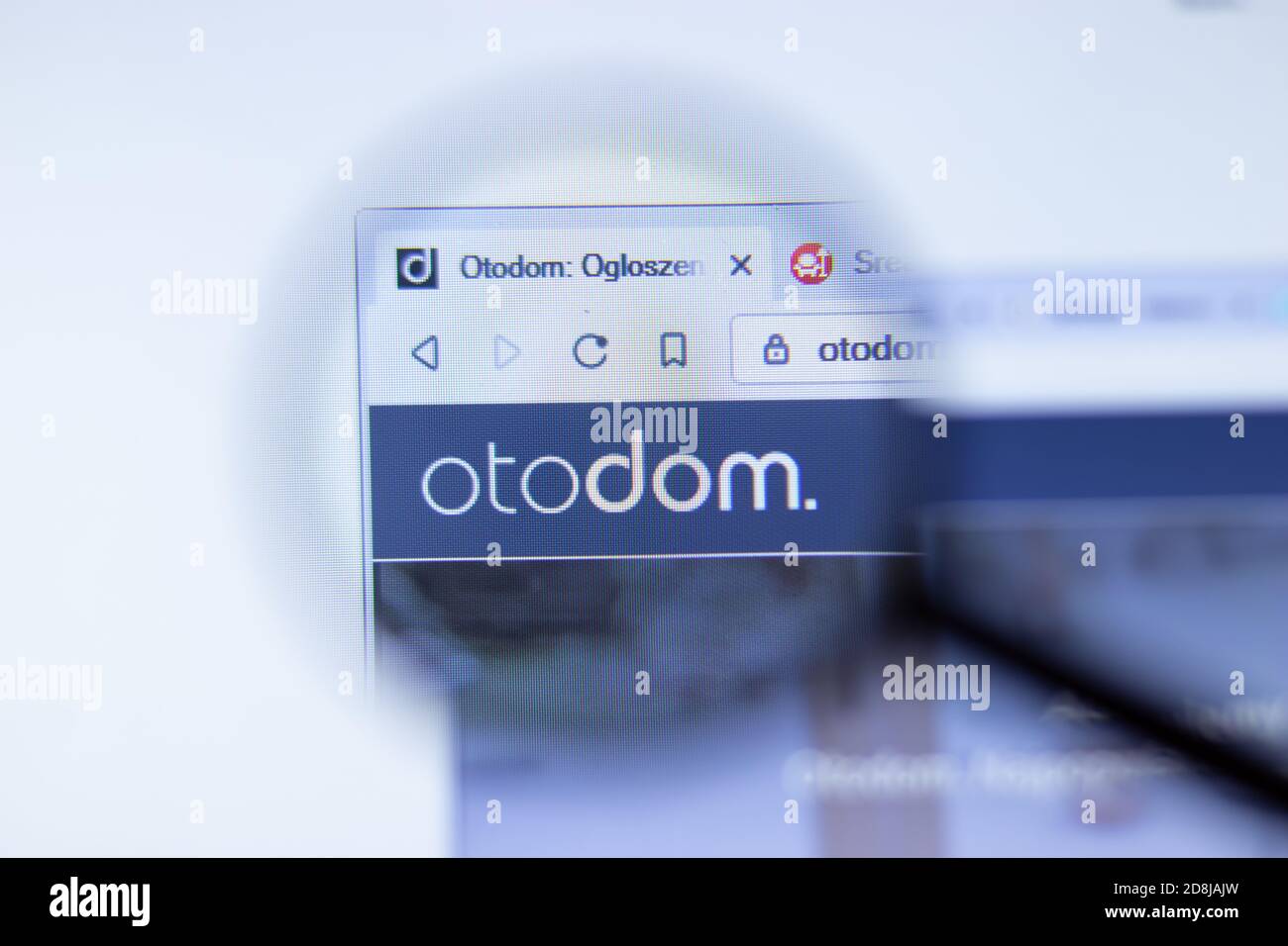 New York, USA - 29 September 2020: Otodom company website with logo close up, Illustrative Editorial Stock Photo