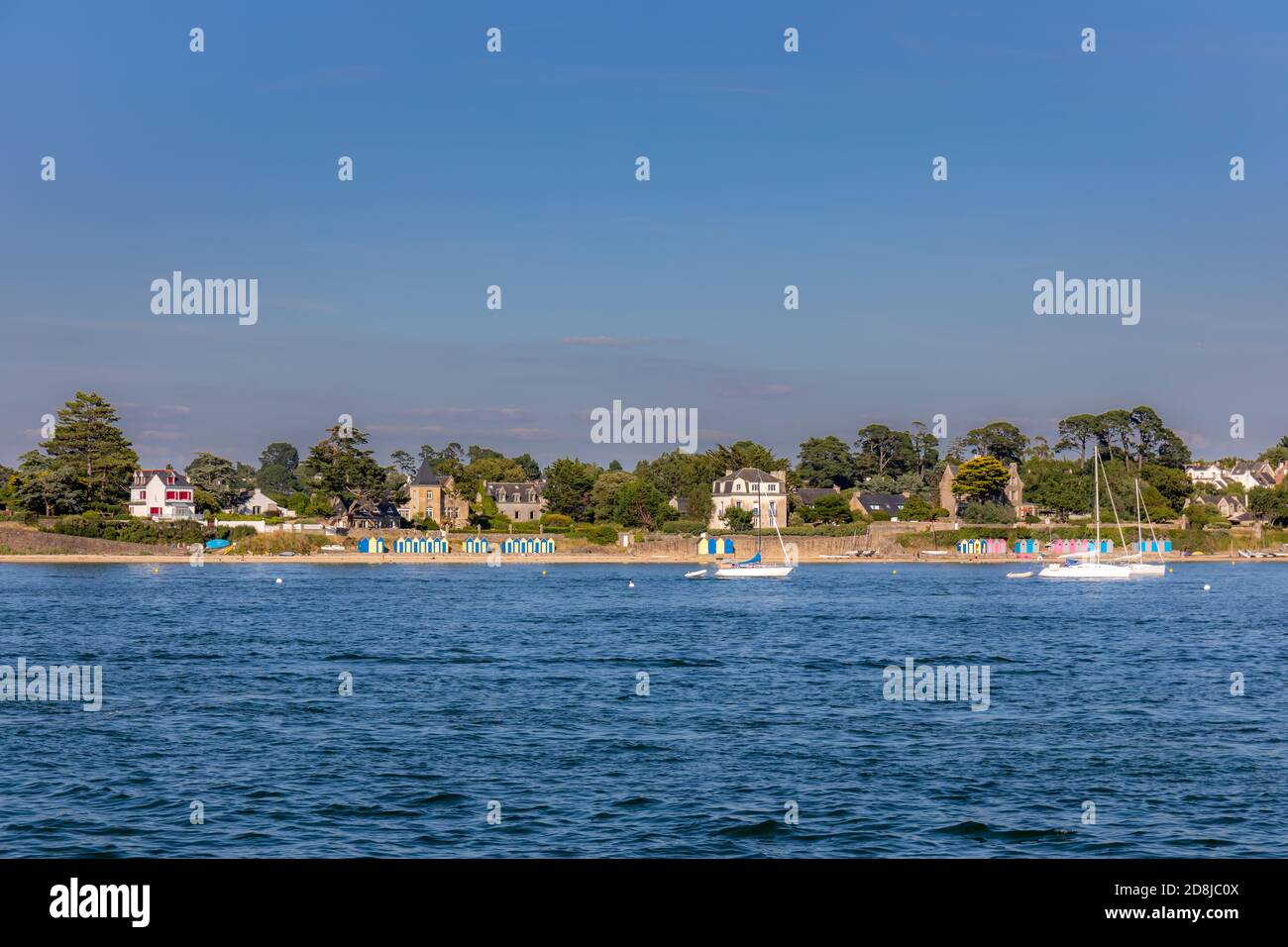 Ile-aux-Moines beach, Gulf of Morbihan, Brittany, France Stock Photo