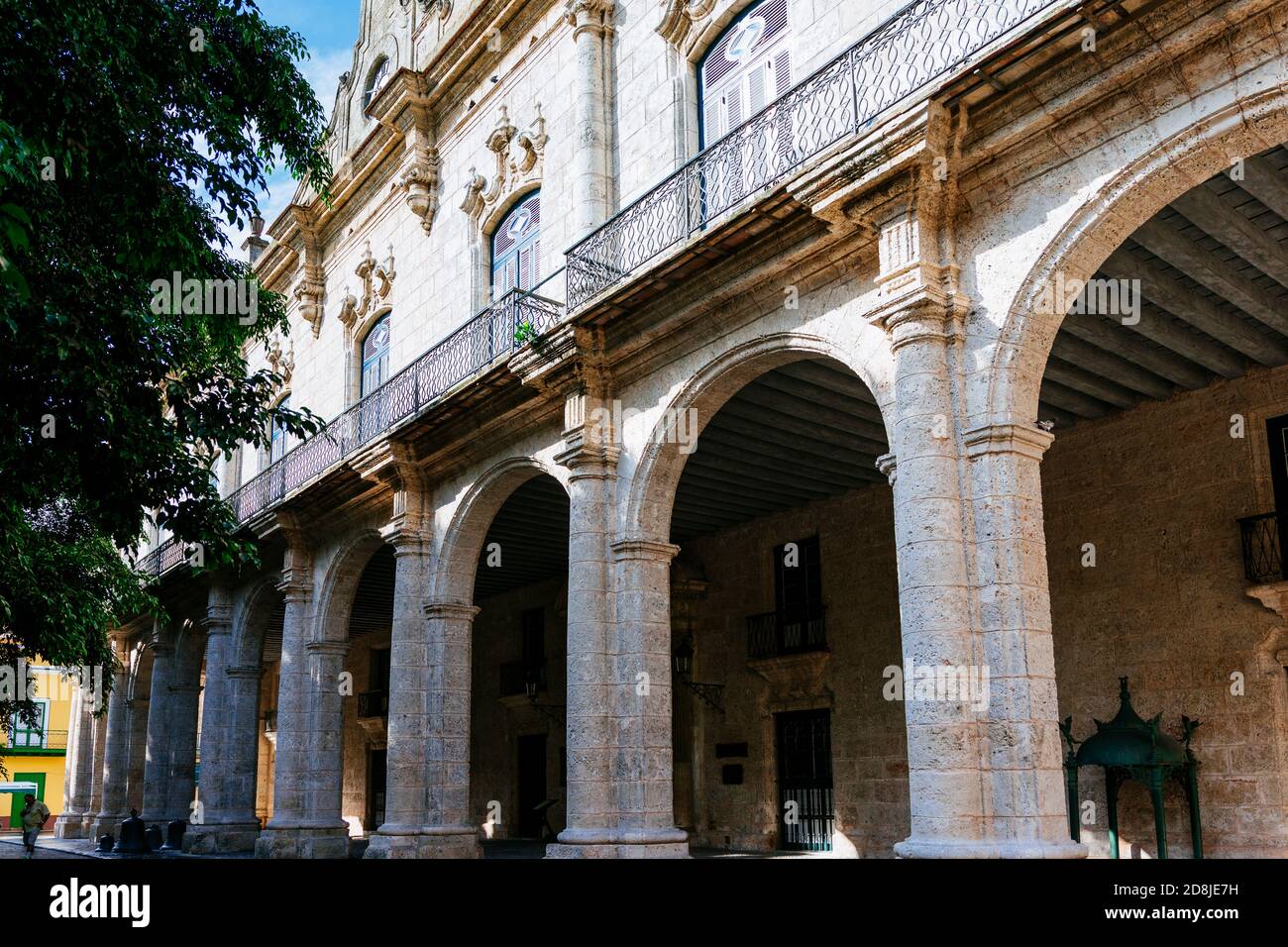 Palacio de los Capitanes Generales, Casa de gobierno - Palace of the General Captains, Government House. Plaza de Armas. La Habana - La Havana, Cuba, Stock Photo