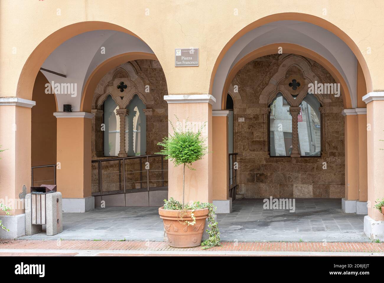 Entrance to the National Archaeological Museum of Campli. Stock Photo