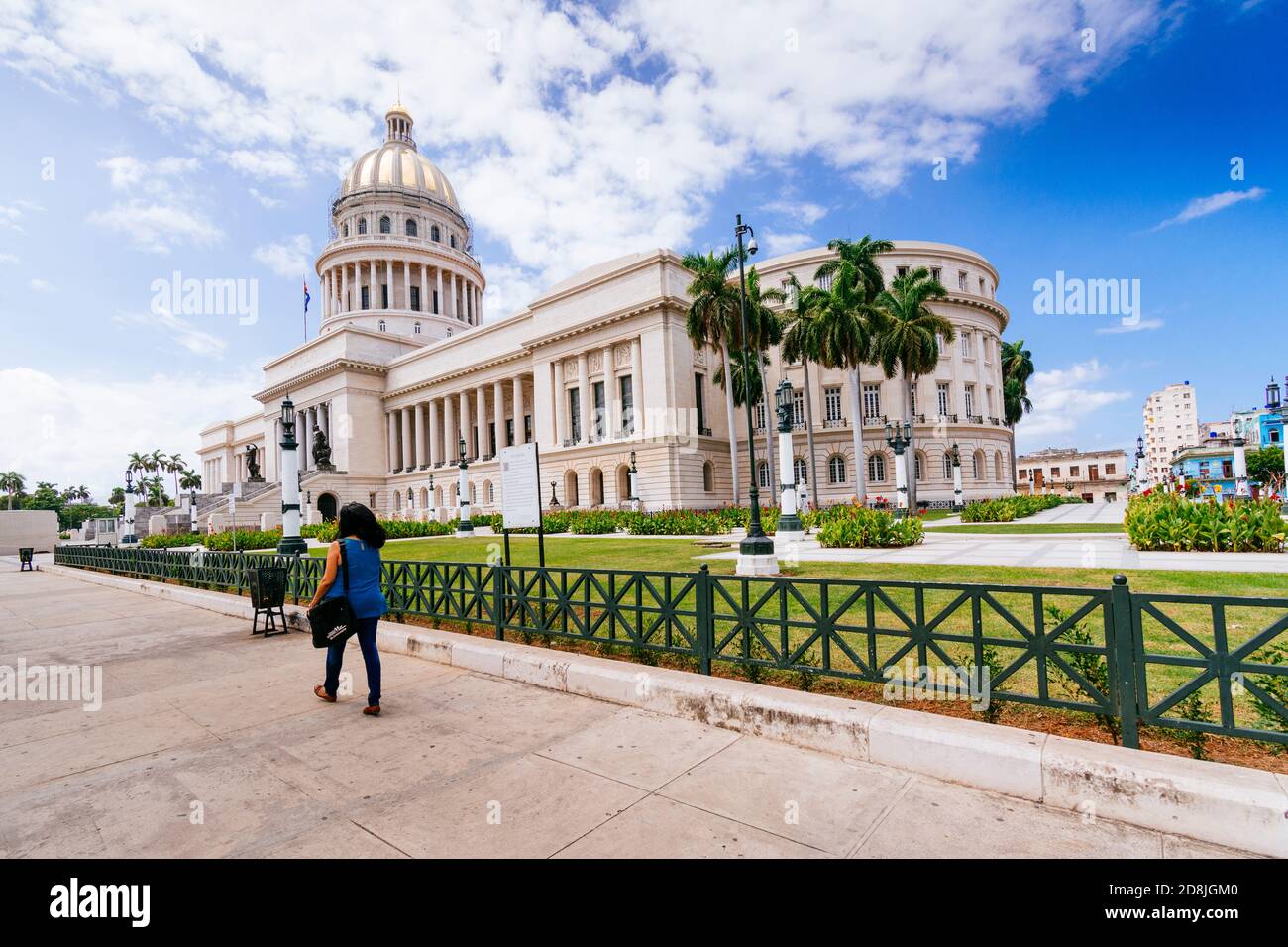 El Capitolio, or the National Capitol Building - Capitolio Nacional de La Habana - is a public edifice and one of the most visited sites in Havana, ca Stock Photo