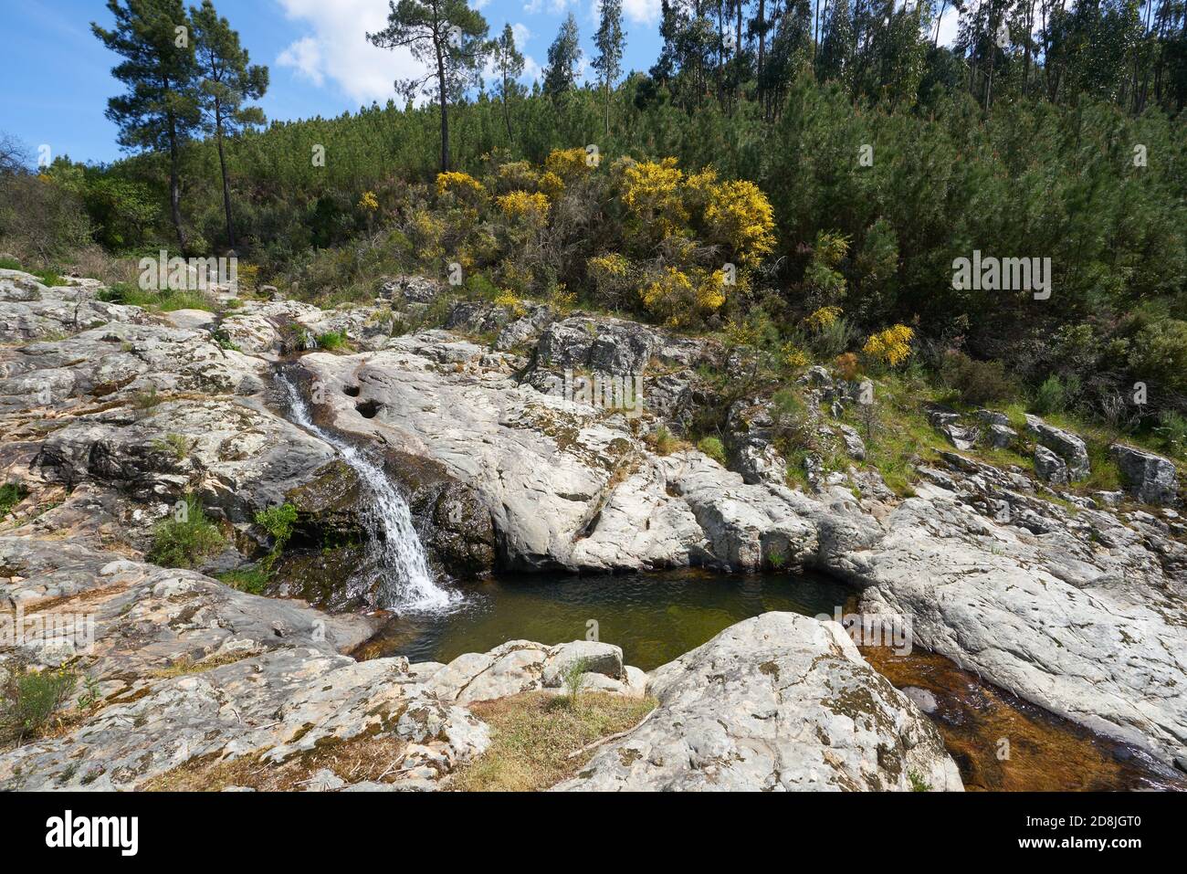 Vila de Rei landscape beautiful nature landscape with waterfalls and green  and yellow trees, in Portugal Stock Photo - Alamy