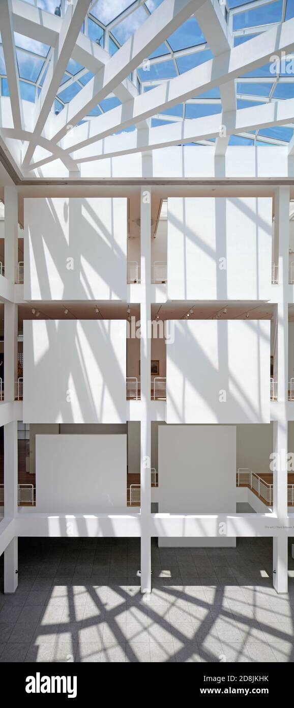 The Richard Meier designed atrium within the High Museum of Art in Atlanta, Georgia. Stock Photo