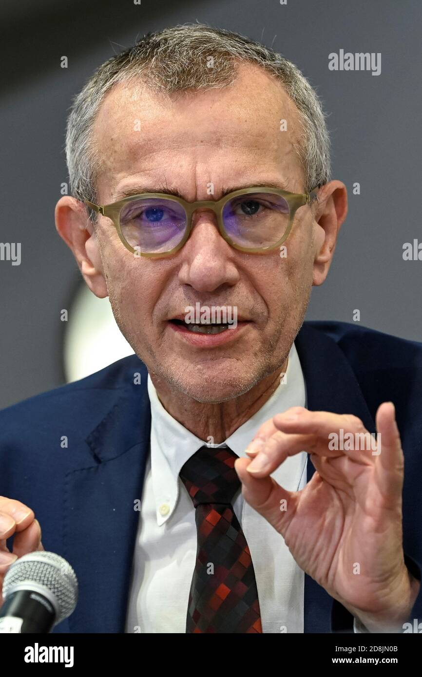 Belgium S Public Health And Social Affairs Minister Frank Vandenbroucke Holds A News Conference After A Government Meeting To Announce New Coronavirus Disease Covid 19 Related Restrictions As Belgium Becomes The Most Infected Eu