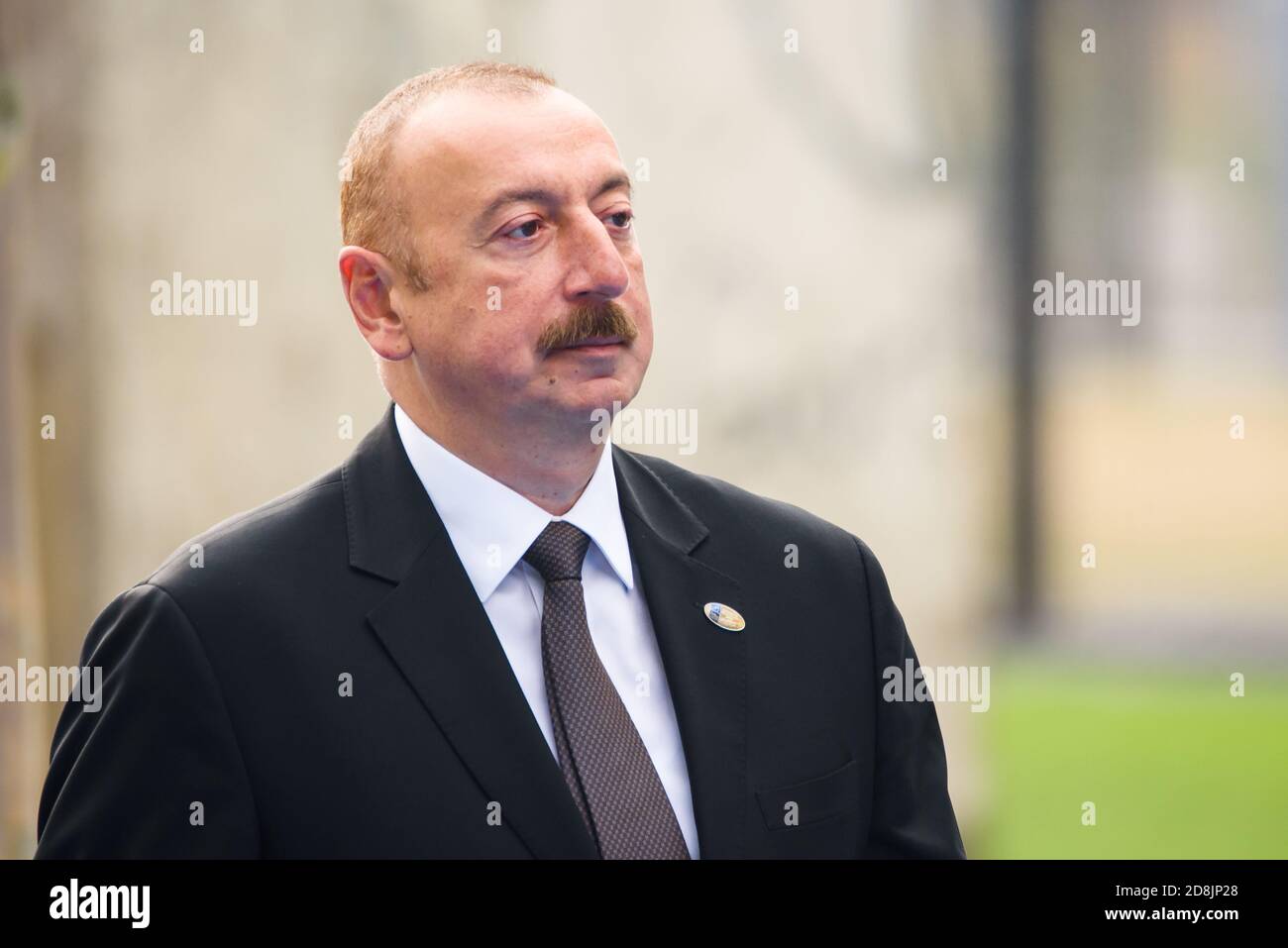 BRUSSELS, BELGIUM. 12th July 2018. Ilham Aliyev, President of