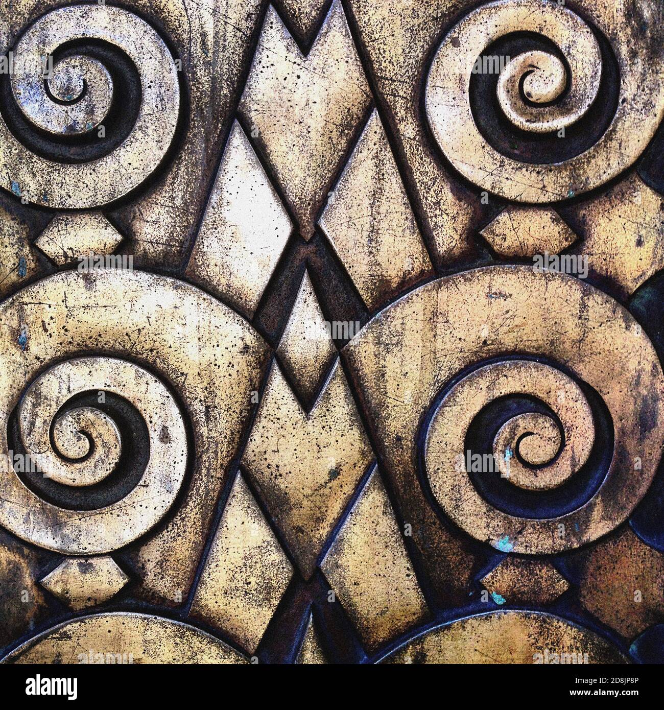 Decorative Detail on Door Stock Photo - Alamy