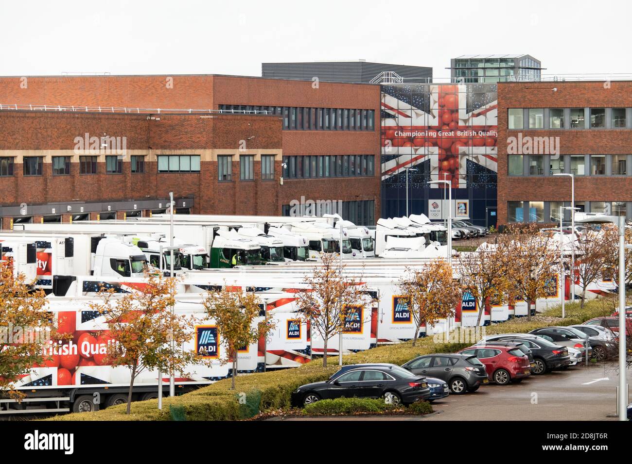 The Aldi UK HQ and main warehouse situated in Atherstone, North