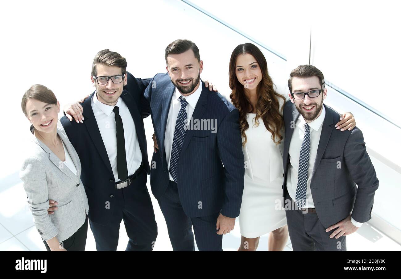 top view. professional business team standing together Stock Photo - Alamy