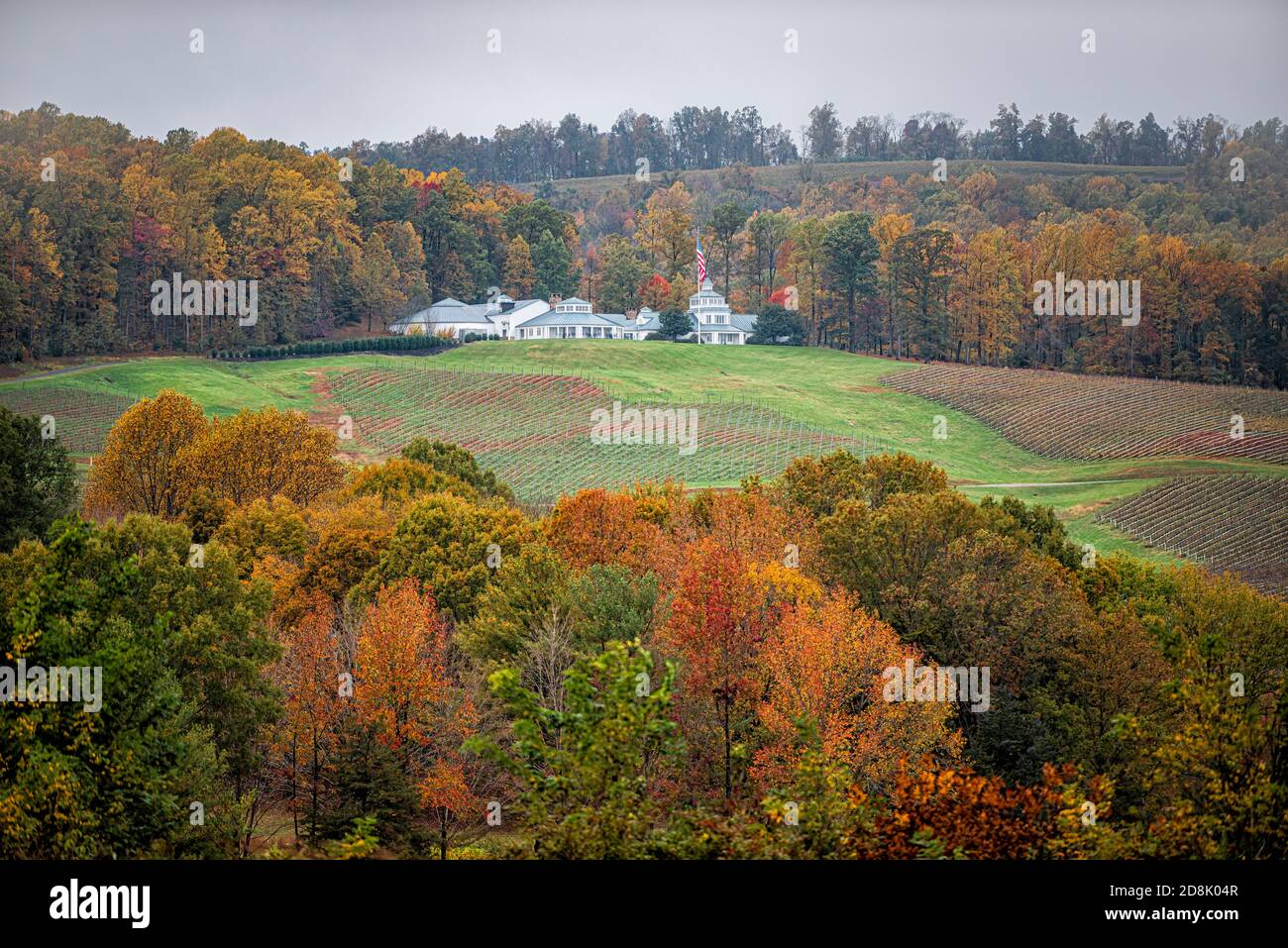 Charlottesville, USA October 25, 2020 Trump Winery Vineyard