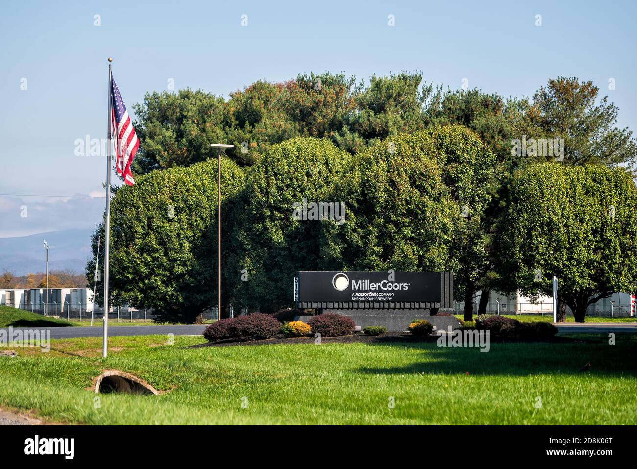 Elkton, USA October 27, 2020 Millercoors brewery manufacturing