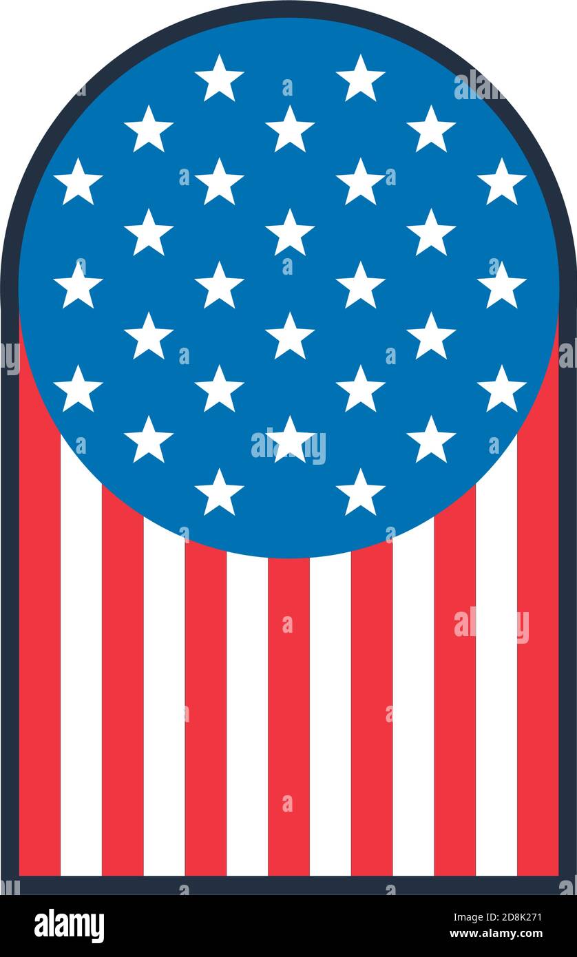 united states of america flag emblem vector illustration design Stock ...