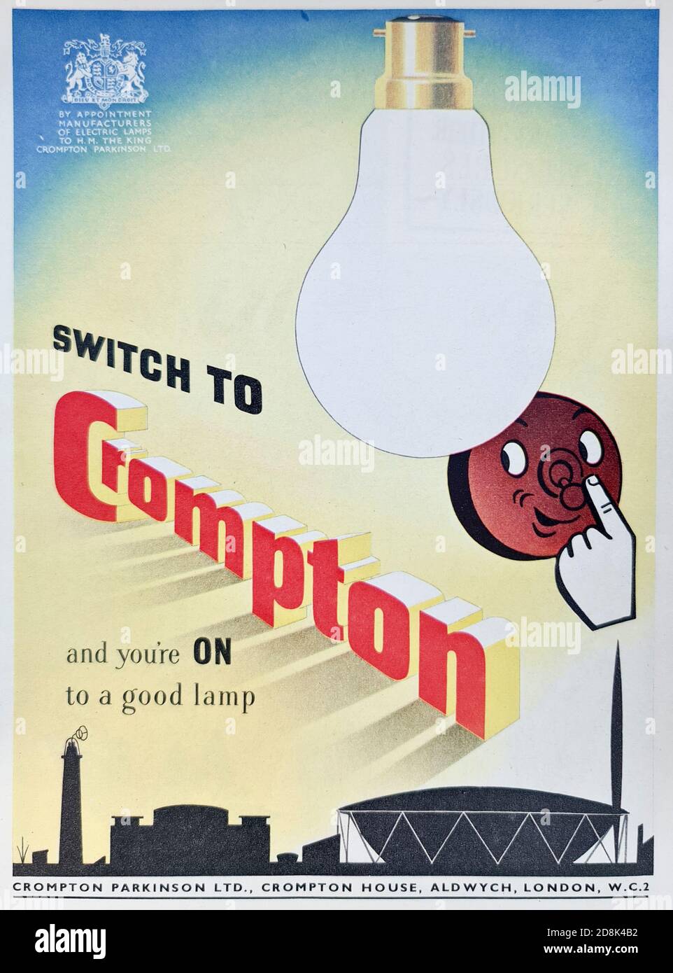 Vintage Advertisement - Crompton Stock Photo
