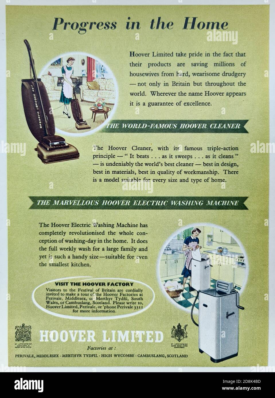 Vintage Advertisement - Hoover Stock Photo