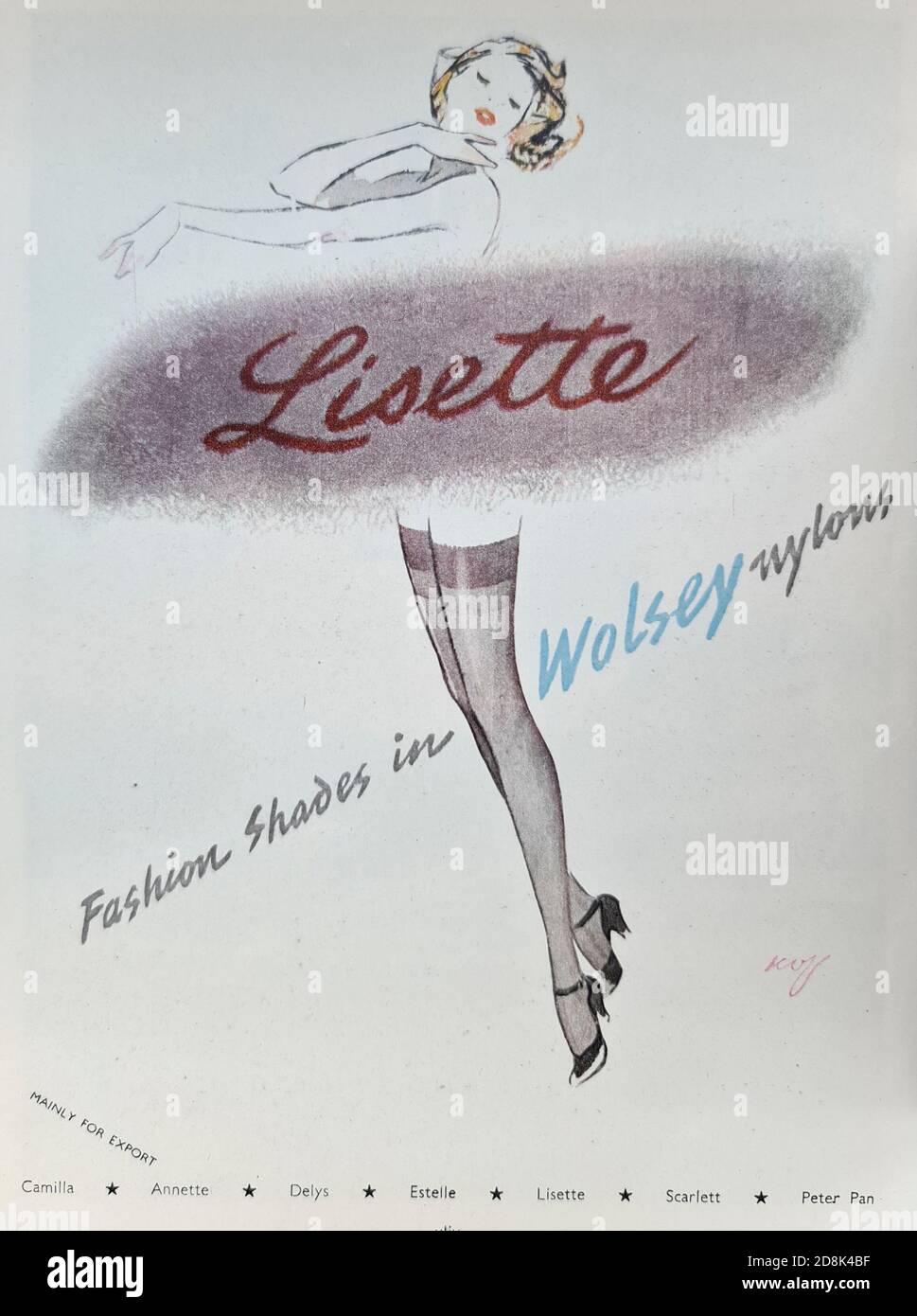 Vintage Advertisement - Lisette Stock Photo