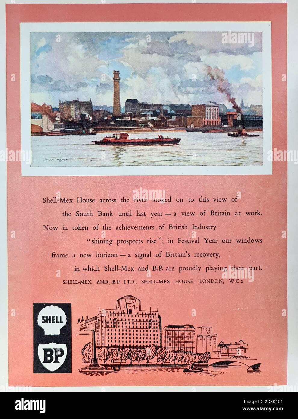 Vintage Advertisement - Shell Mex Stock Photo