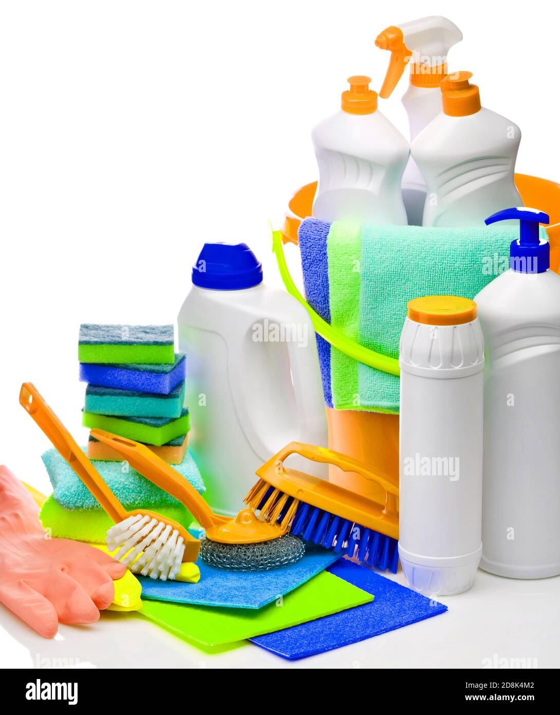 Plastic cleaning products example Stock Photo Alamy
