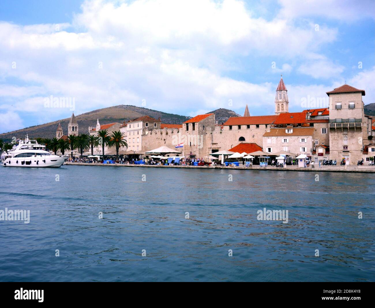 Old Town Trogir, Croatia. Trogir is popular travel destination in Dalmatia, Croatia. Trogir is a UNESCO World Heritage Site. Stock Photo
