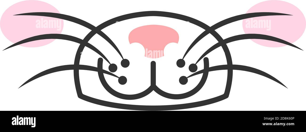 Animal face design icon template Stock Vector
