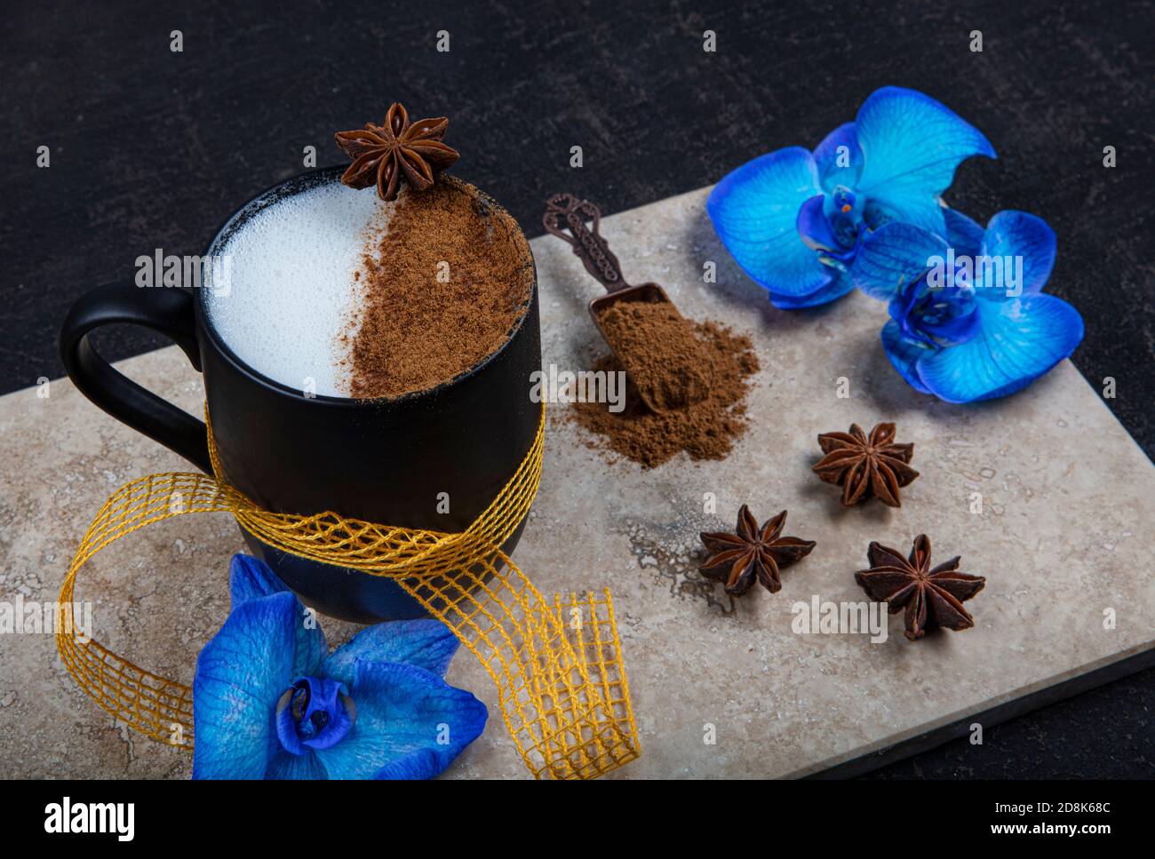 Turkish Salep or Sahlep with cinnamon sticks / Christmas Eggnog. Served ...