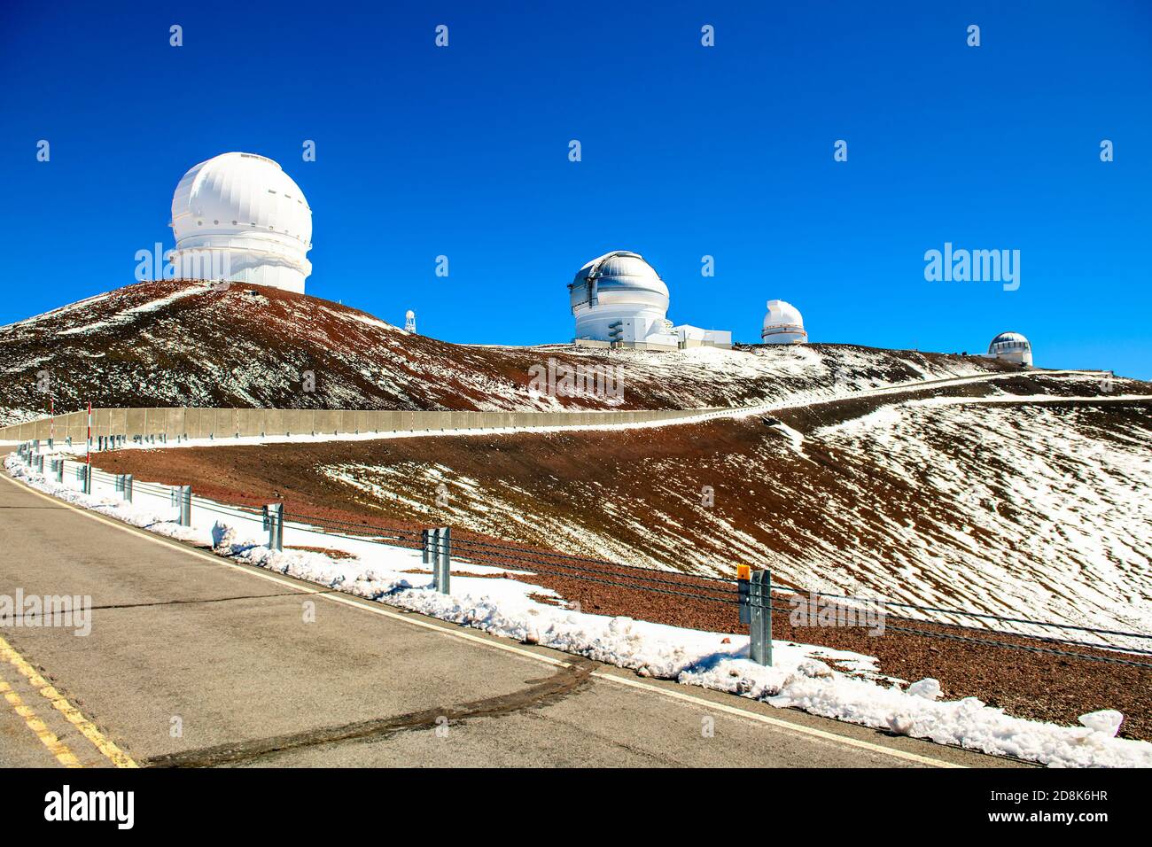 The Hawaii Big Island Mauna Kea volcano observatory Stock Photo Alamy