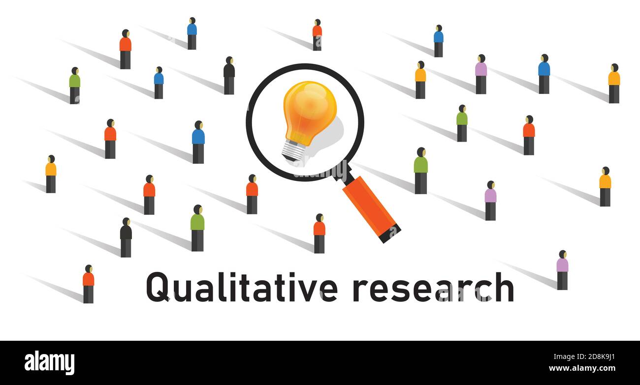 qualitative research method statistics survey get data from market research  analysis Stock Vector Image & Art - Alamy
