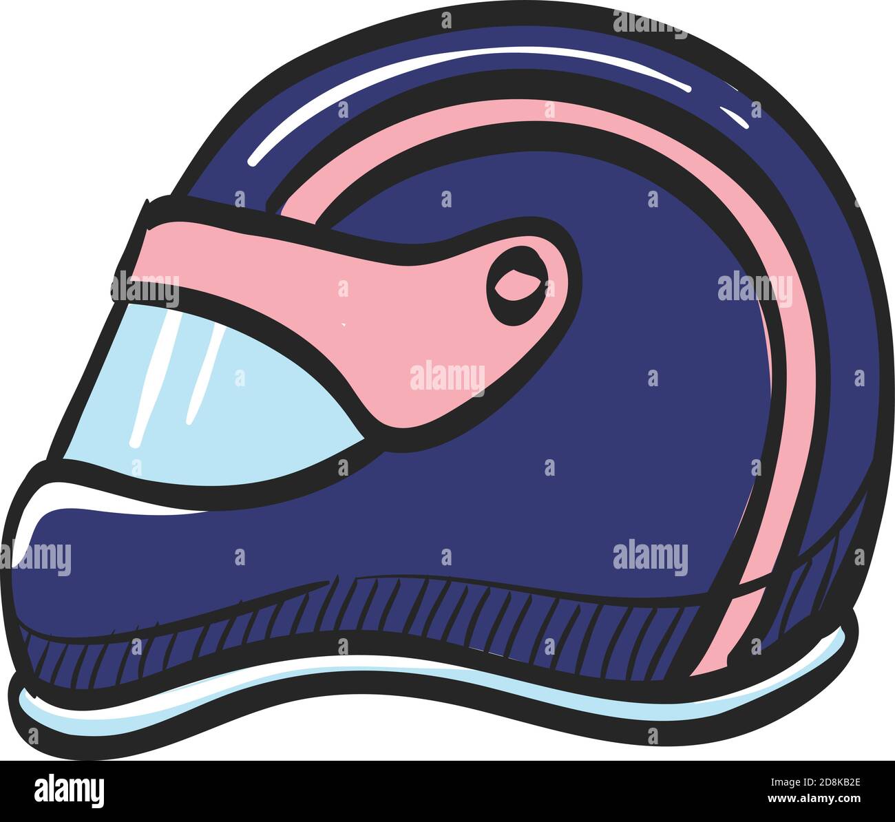 Motorcycle Helmet Stock Illustration - Download Image Now - Motorcycle,  Sketch, Adventure - iStock