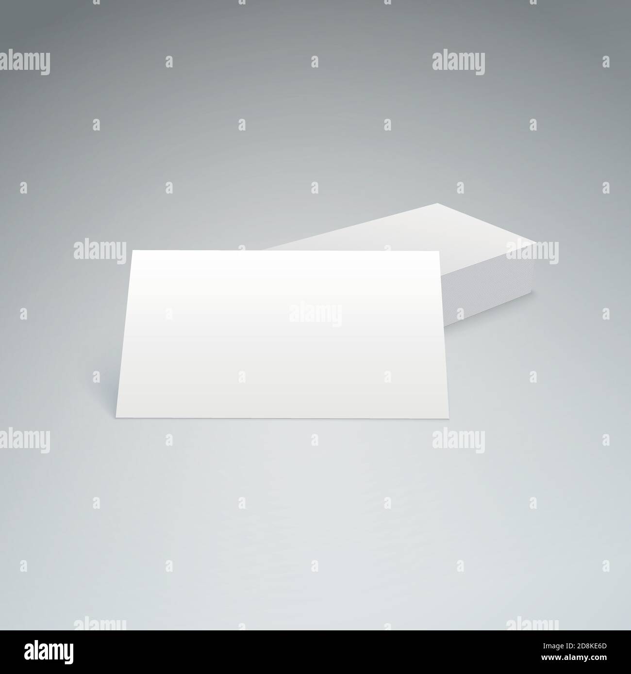 Business cards isolated with soft shadow Stock Vector