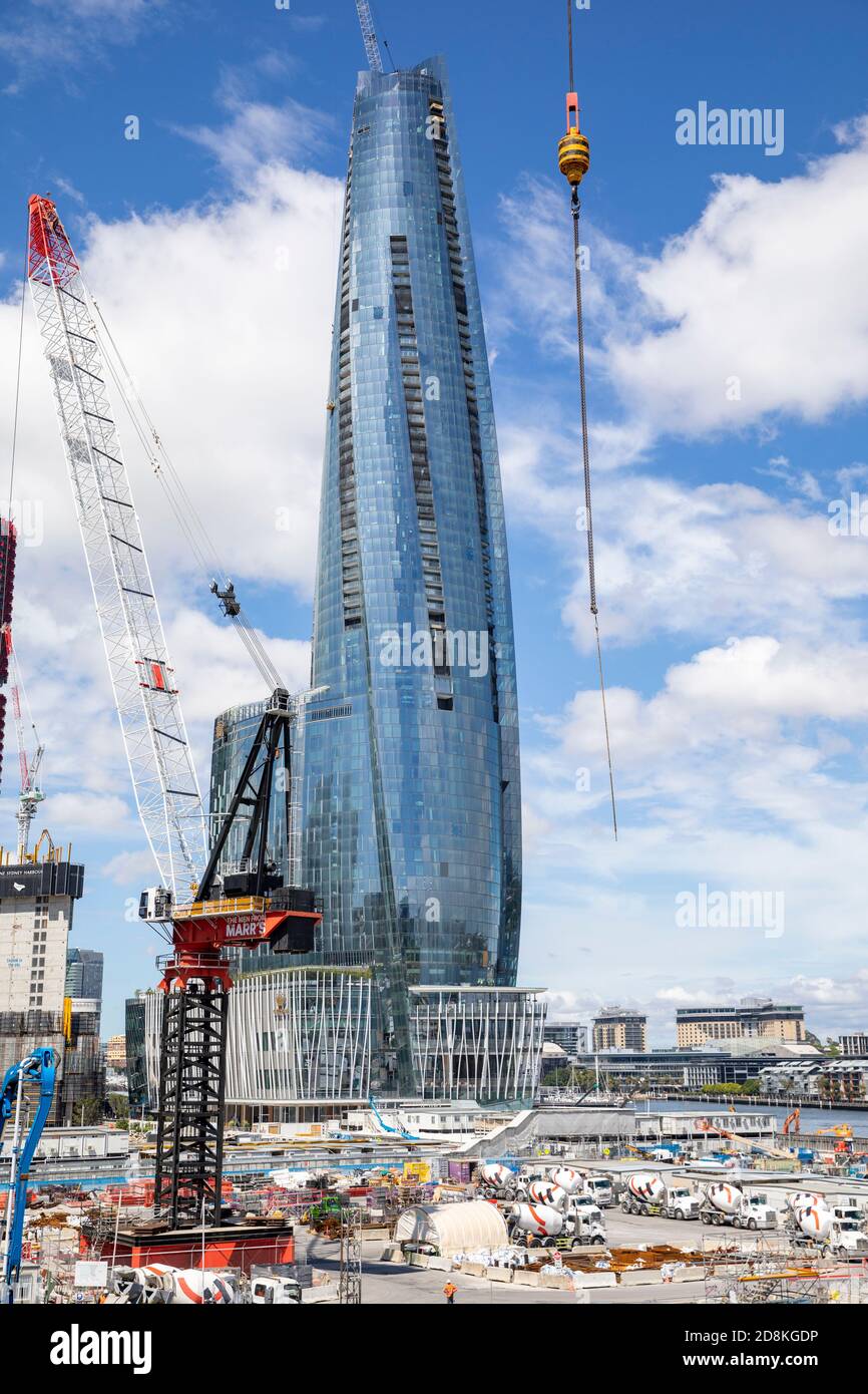 Crown Casino building at Barangaroo in Sydney city centre,NSW,Australia