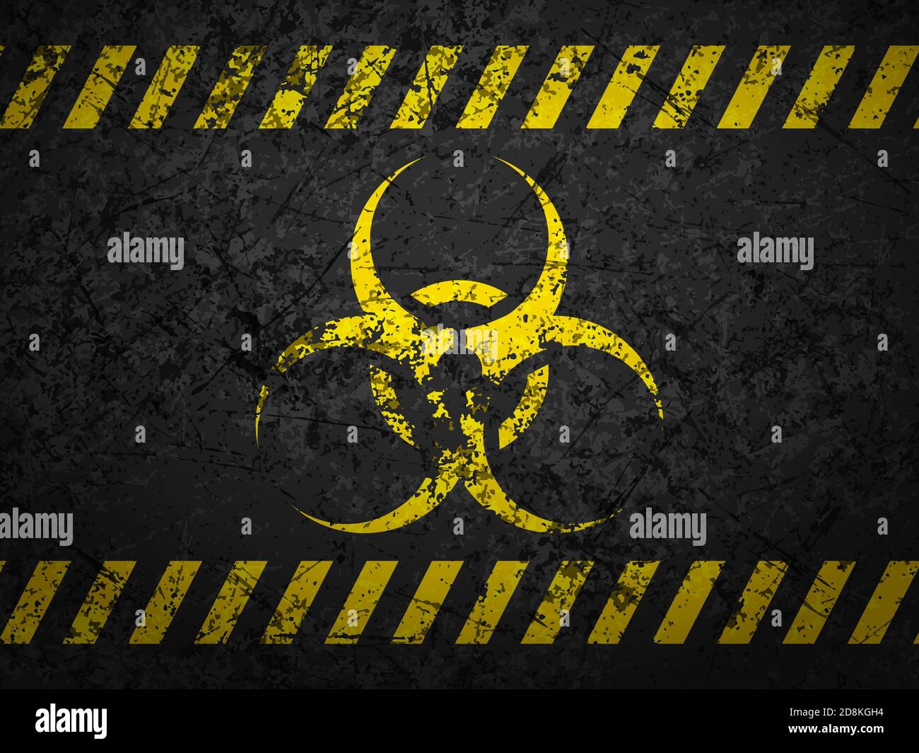 Grunge biohazard sign textured background. Vector illustration Stock ...