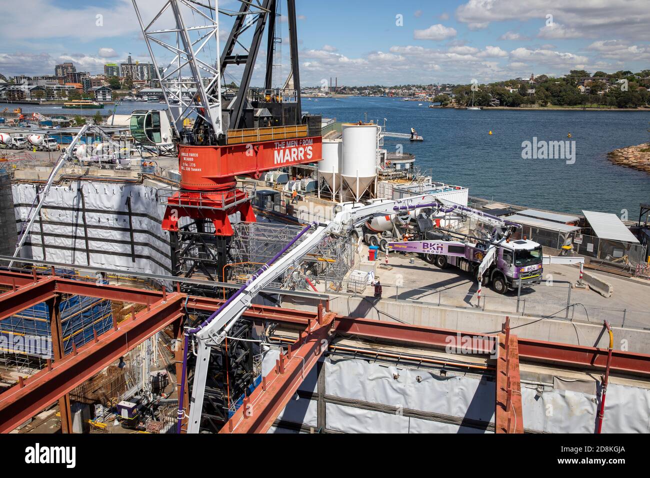 Sydney construction works at Barangaroo in Sydney city centre,NSW