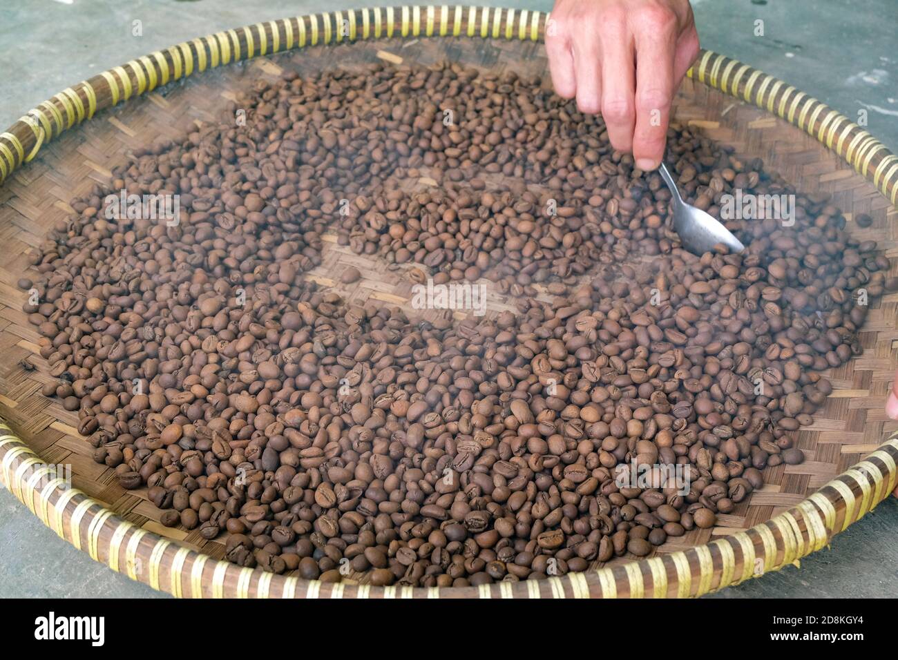 roasted green bean coffee Stock Photo Alamy