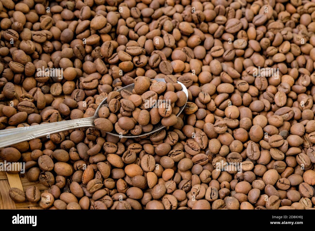 roasted green bean coffee Stock Photo Alamy
